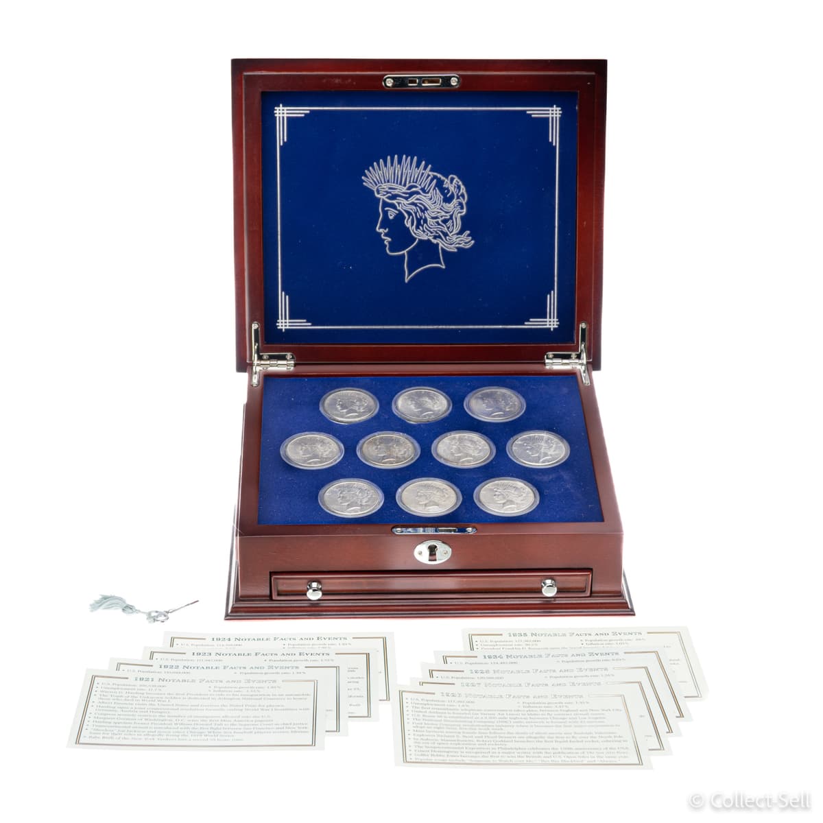 Complete Uncirculated Peace Silver Dollar Collection 1921