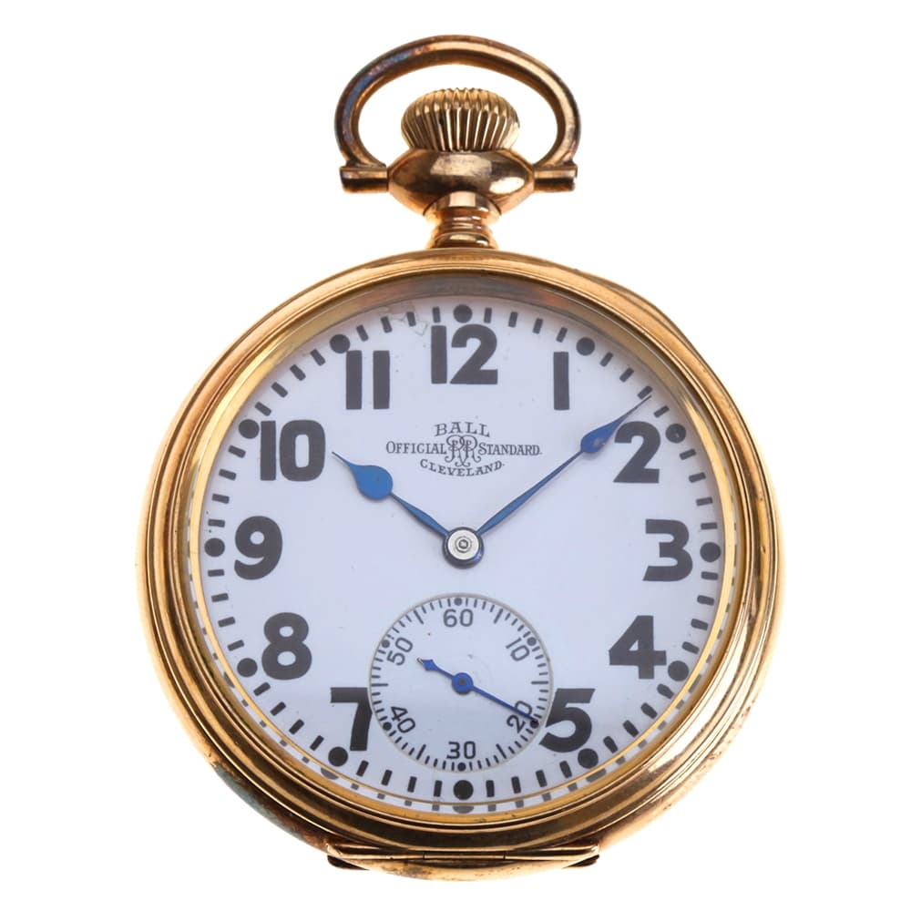 Ball Hamilton 999P 21 Jewel Official Standard Pocket Watch