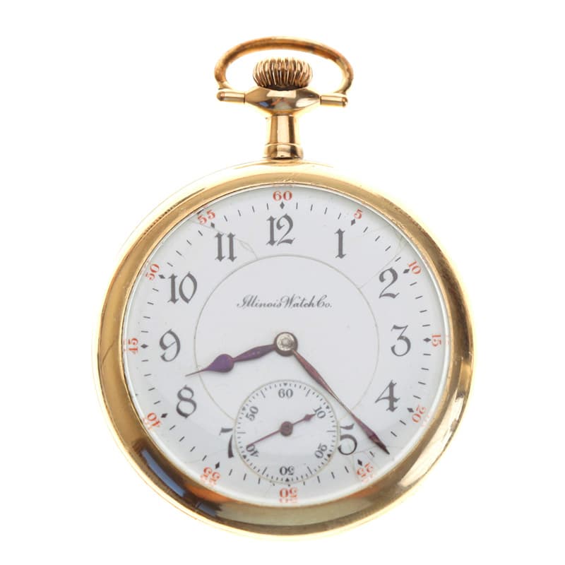 Illinois A Lincoln 16 Size 21 Jewel Model 5 Railroad Pocket Watch
