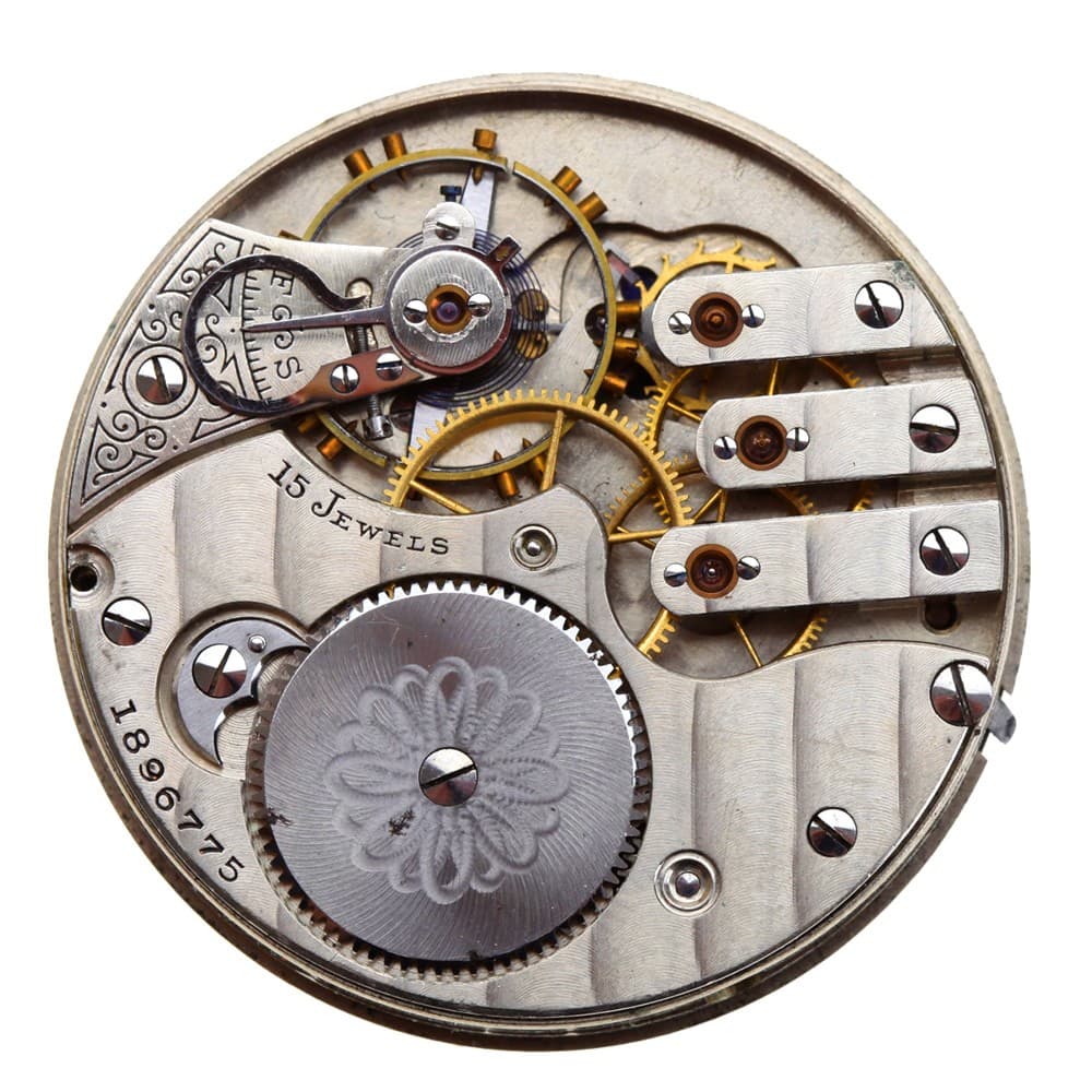 Illinois 16s 15j Grade 183 Hunting Lever Set Nickel Movement