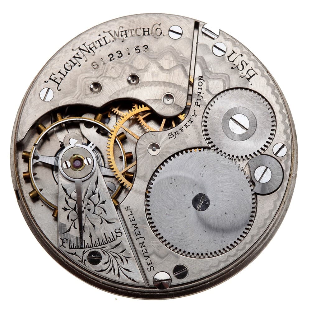 Elgin 16s 7j Grade 210 Hunting Pendant Set Nickel Movement