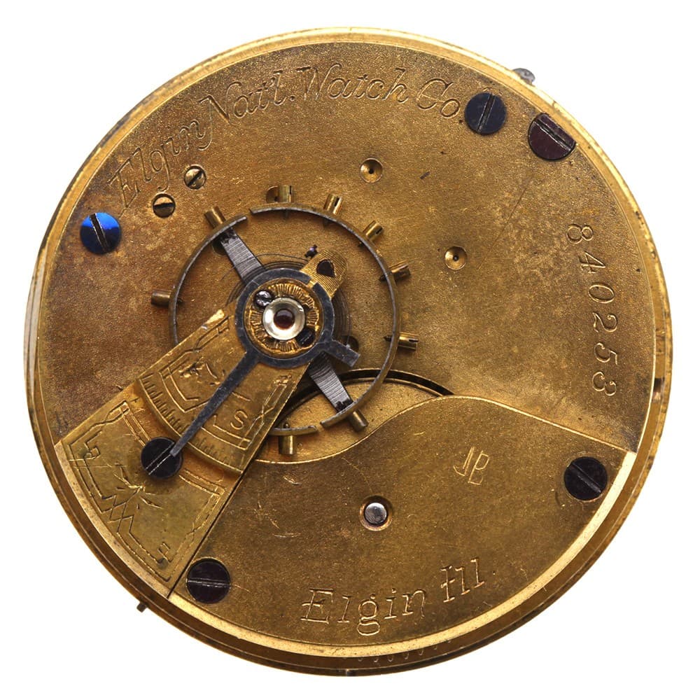 Elgin 18s 7j Grade 6 Model 4 Hunting Lever Set Gilt Movement