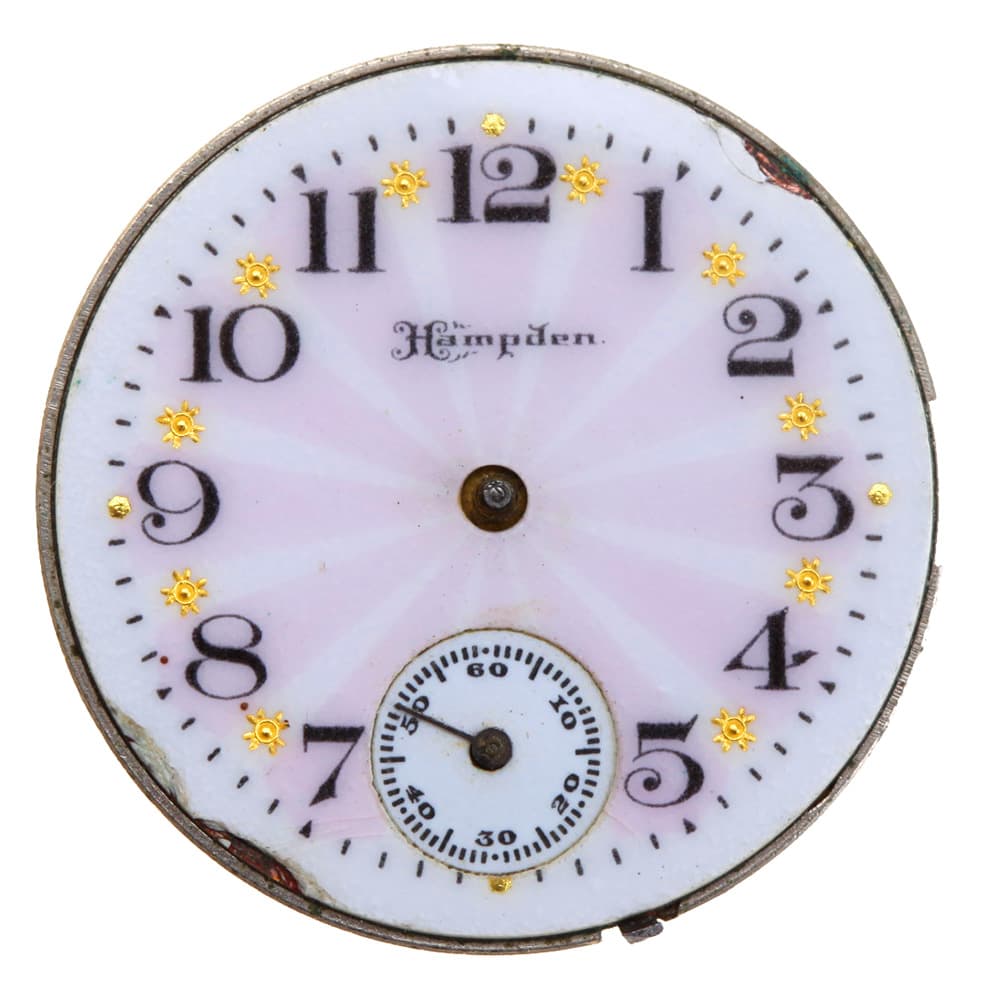 Fancy Dial Hamden 3/0s 7j Molly Stark Model 4 Hunting Lever Set Nickel Movement