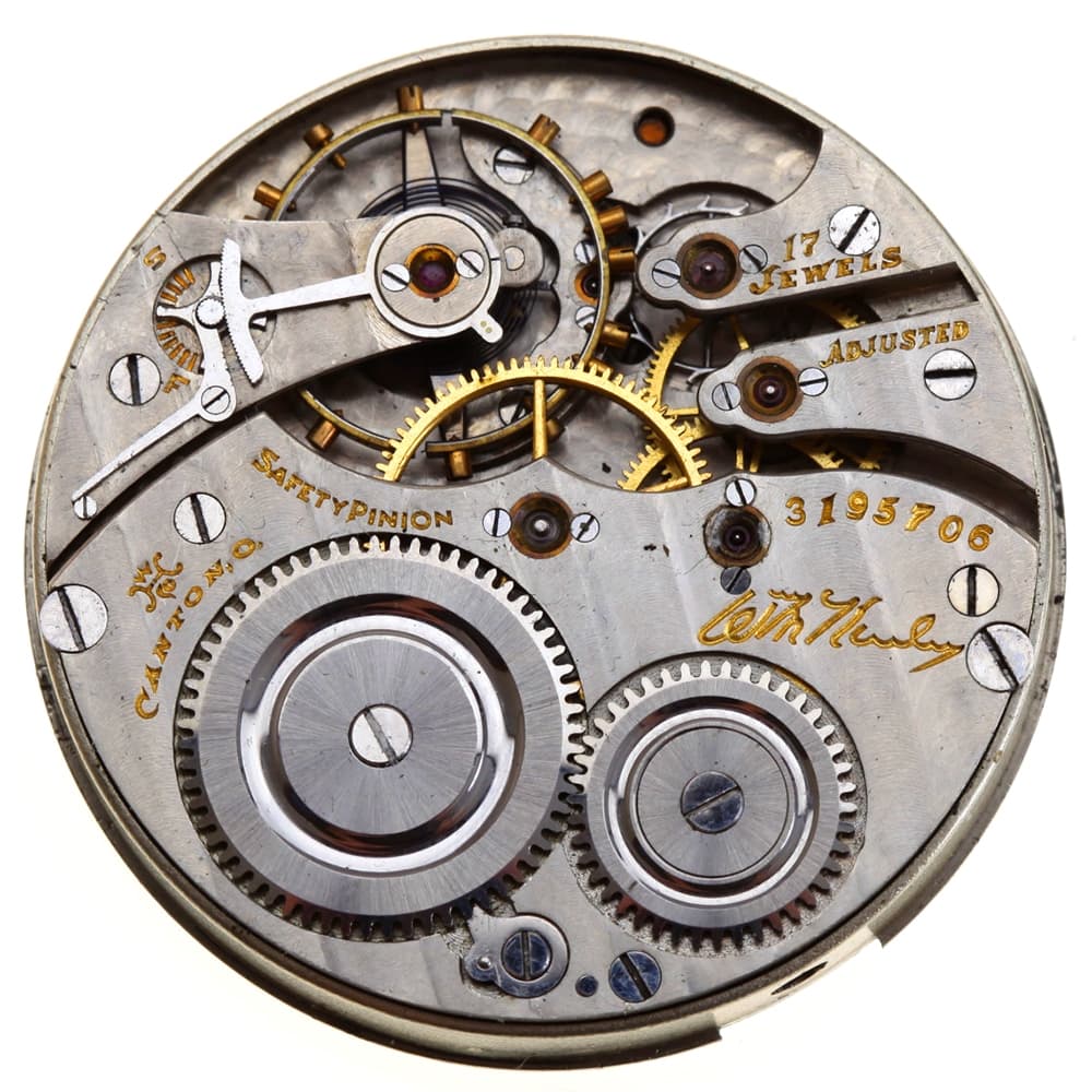 Hampden Wm Mckinley 16s 17j Model 5 Hunting Pendant Set Nickel Movement