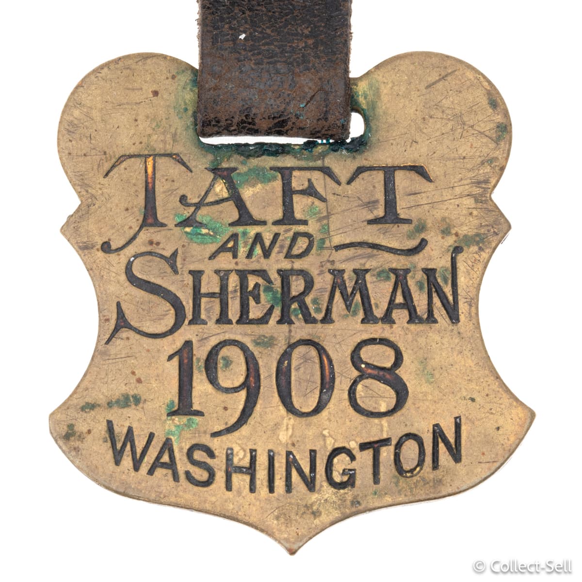 1908 Taft and Sherman Political Campaign Fob – Washington